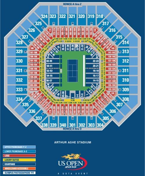 Arthur Ashe Stadium Us Open Seating Chart