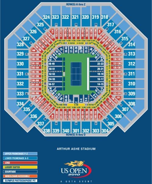 Us Open Tennis Seating Chart