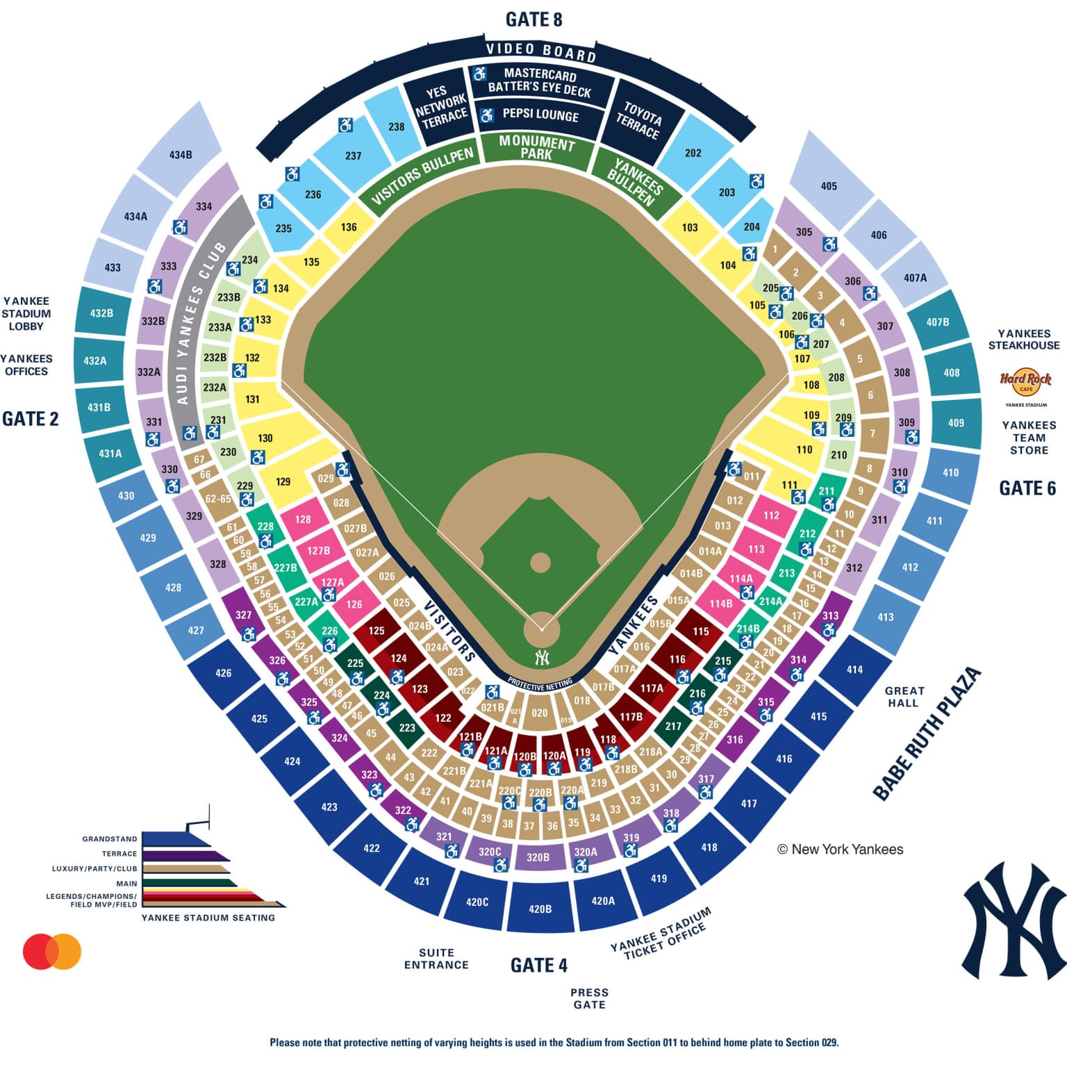 Yankee Stadium Seating Chart Ticketmaster