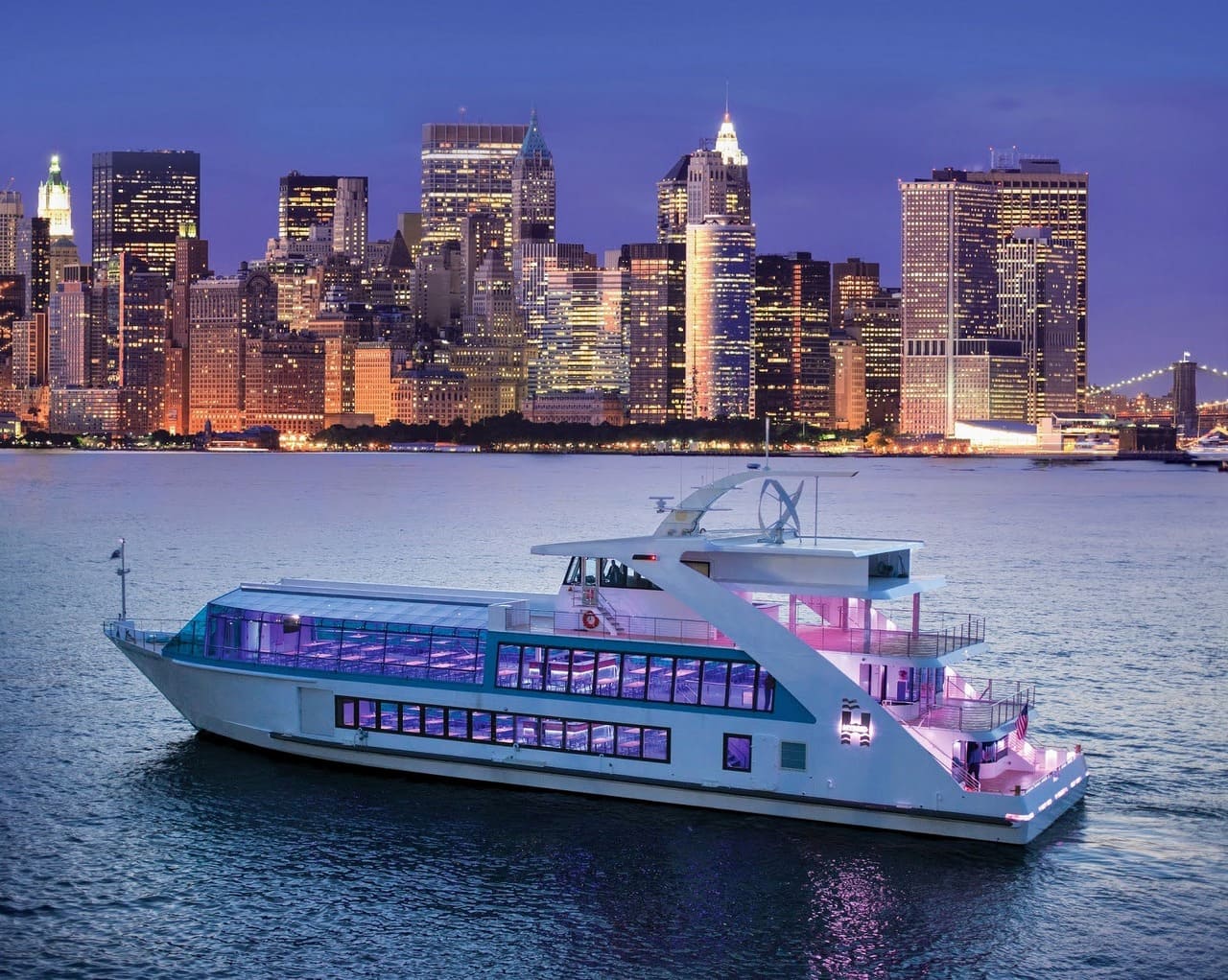 nyc harbor cruises dinner