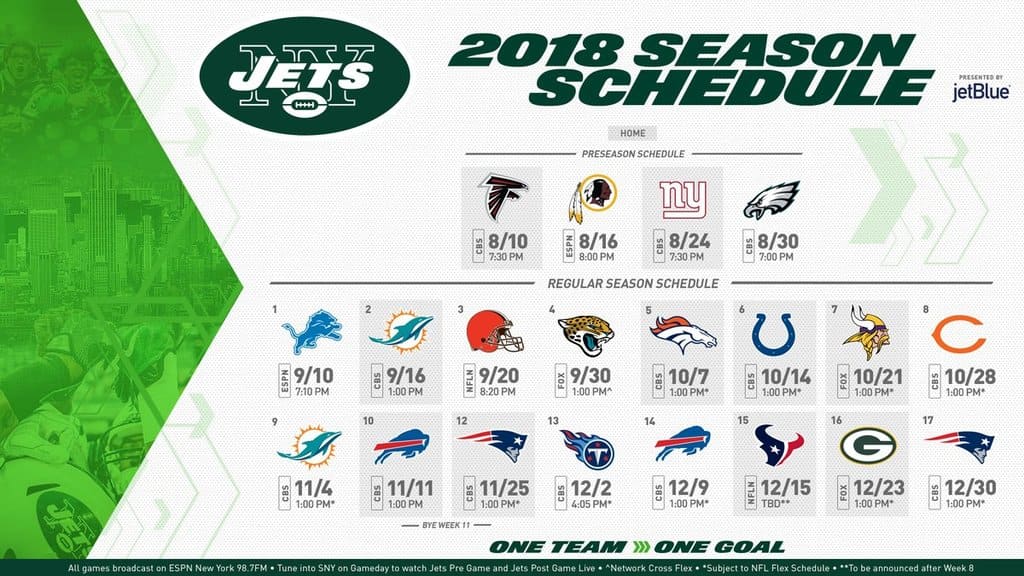 New York Jets Tickets Schedule 2019 MetLife Stadium, Discount Tickets