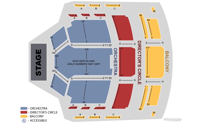 The Lyric Theater Seating Chart