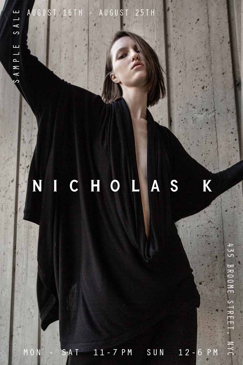 Nicholas K Sample Sale
