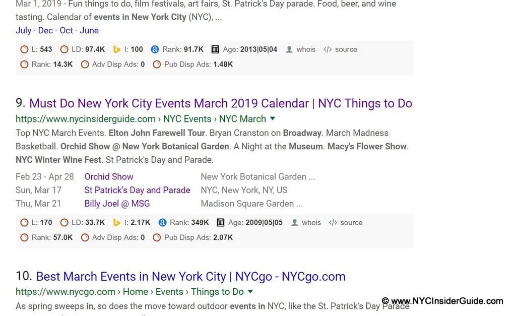NYC Event Listings Promote