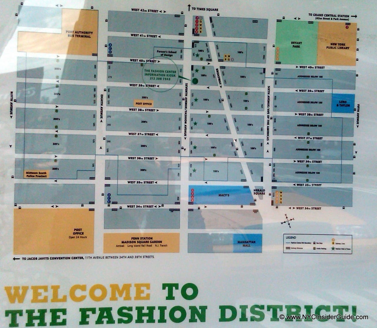 Garment District Fashion Center Free Map Guide Hotels Things To Do