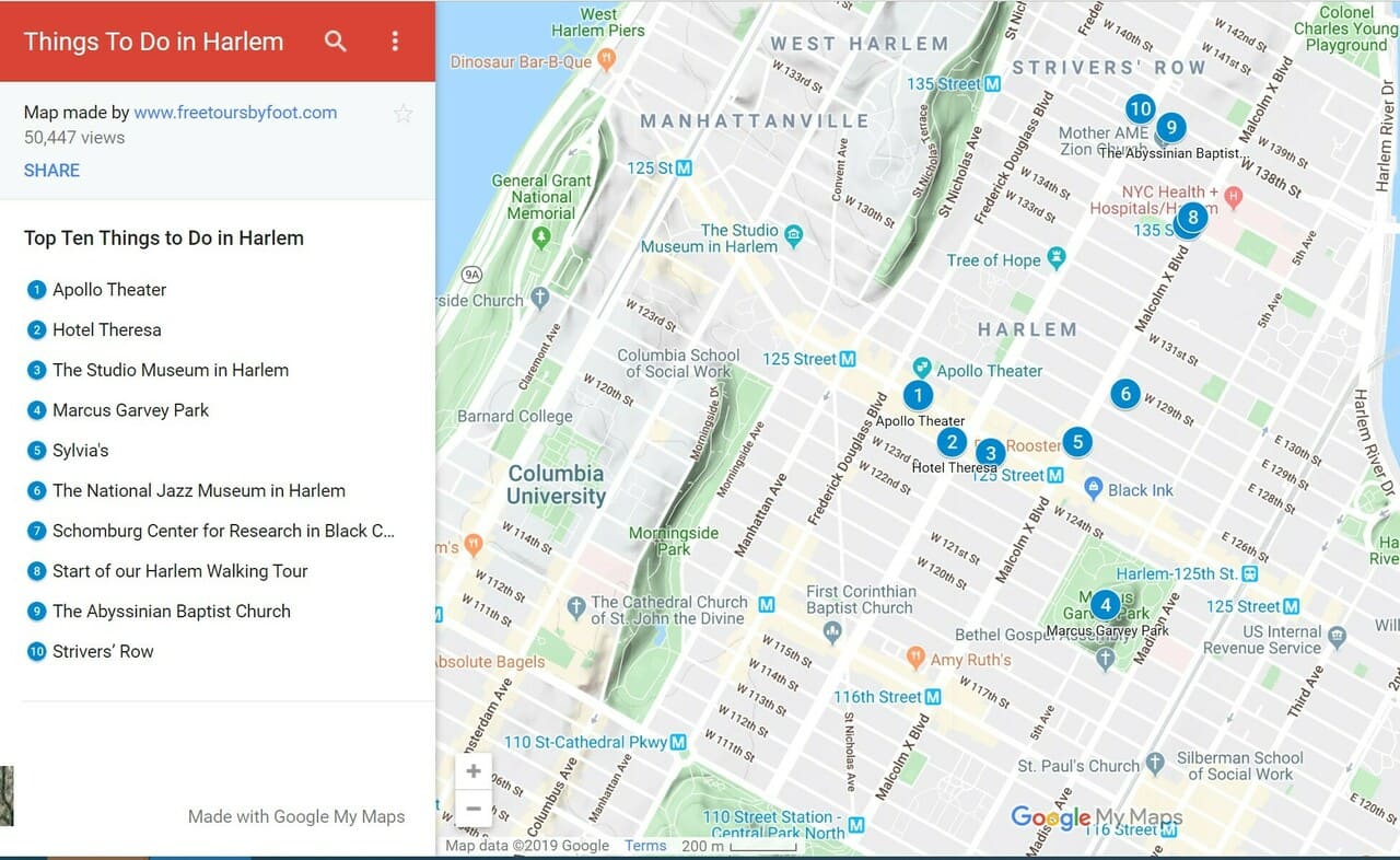 Harlem Neighborhood Guide Maps, Hotels, Restaurants, Things to Do