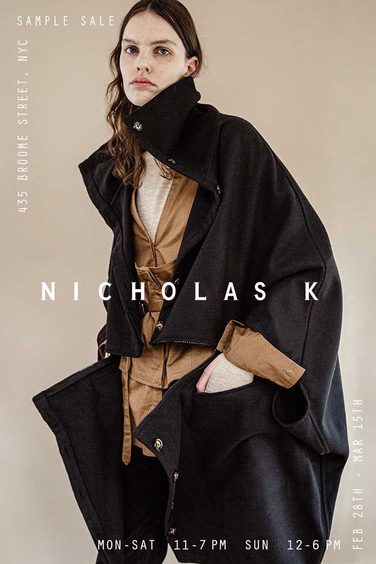 Nicholas K Sample Sale
