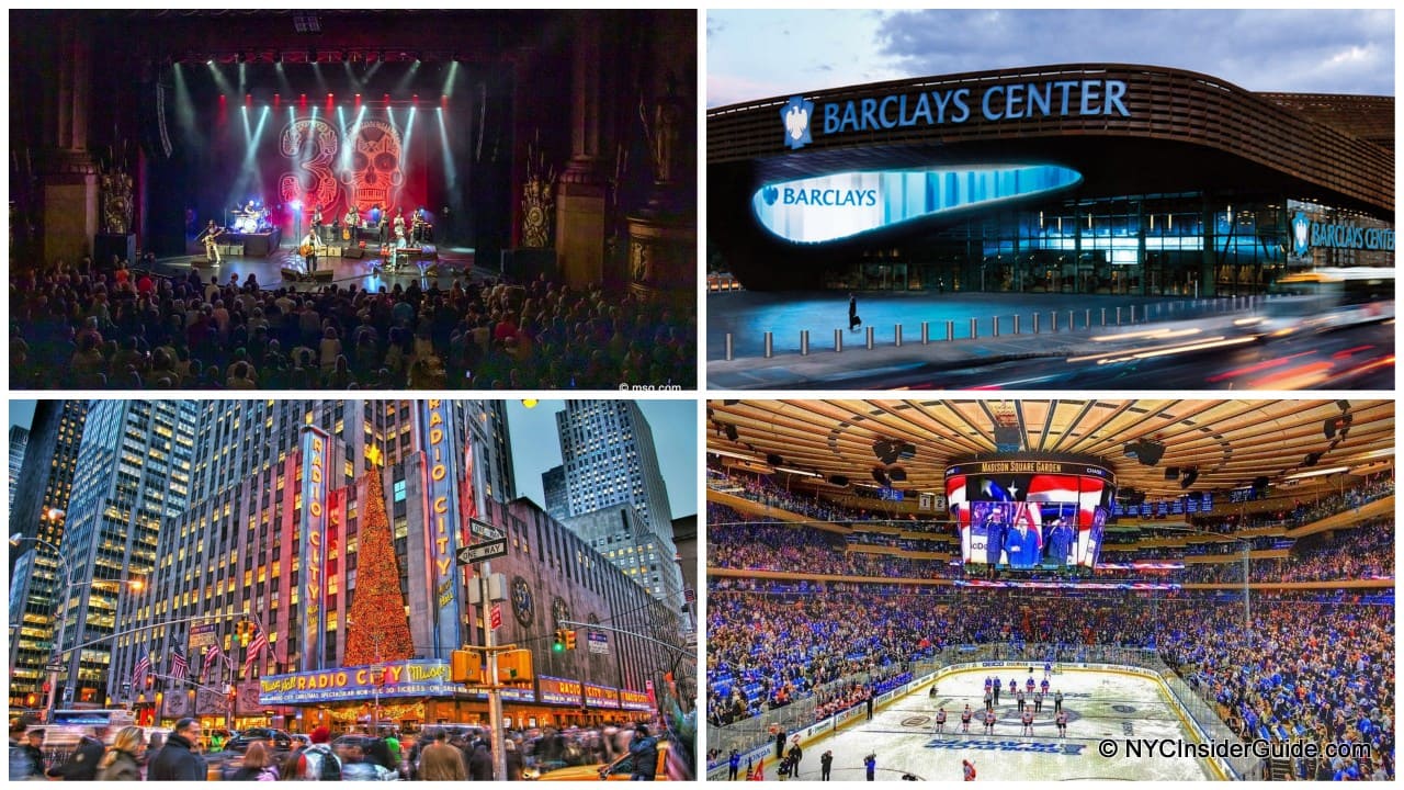 NYC Concert Venues List MSG Beacon Radio City Brooklyn