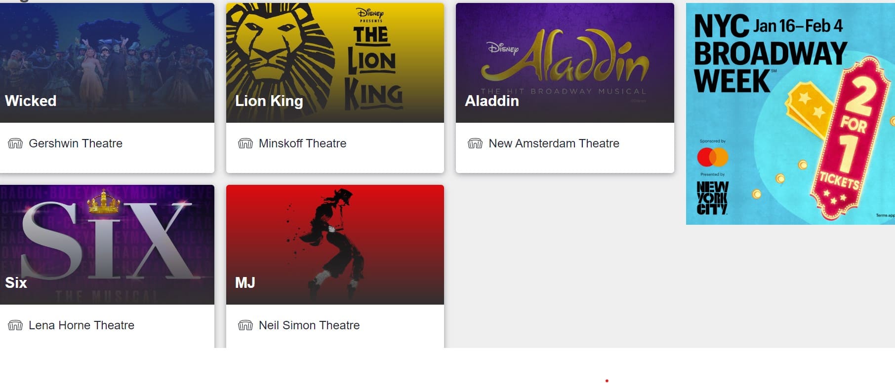 Broadway Week Ticketmaster Shows Announced!